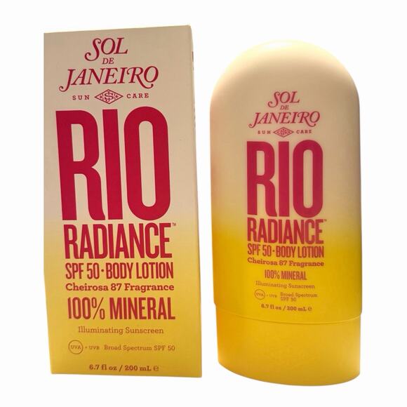 Sol de Janeiro Rio Radiance Body Lotion SPF 50 6.7 fl Oz, Cheirosa 87 Fragrance - Picture 1 of 7
